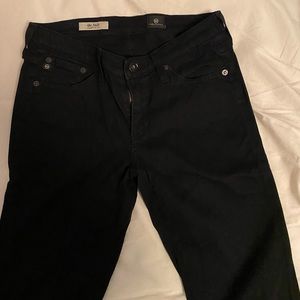 AG the stilt cigarette leg black jeans